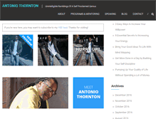 Tablet Screenshot of antoniothornton.com
